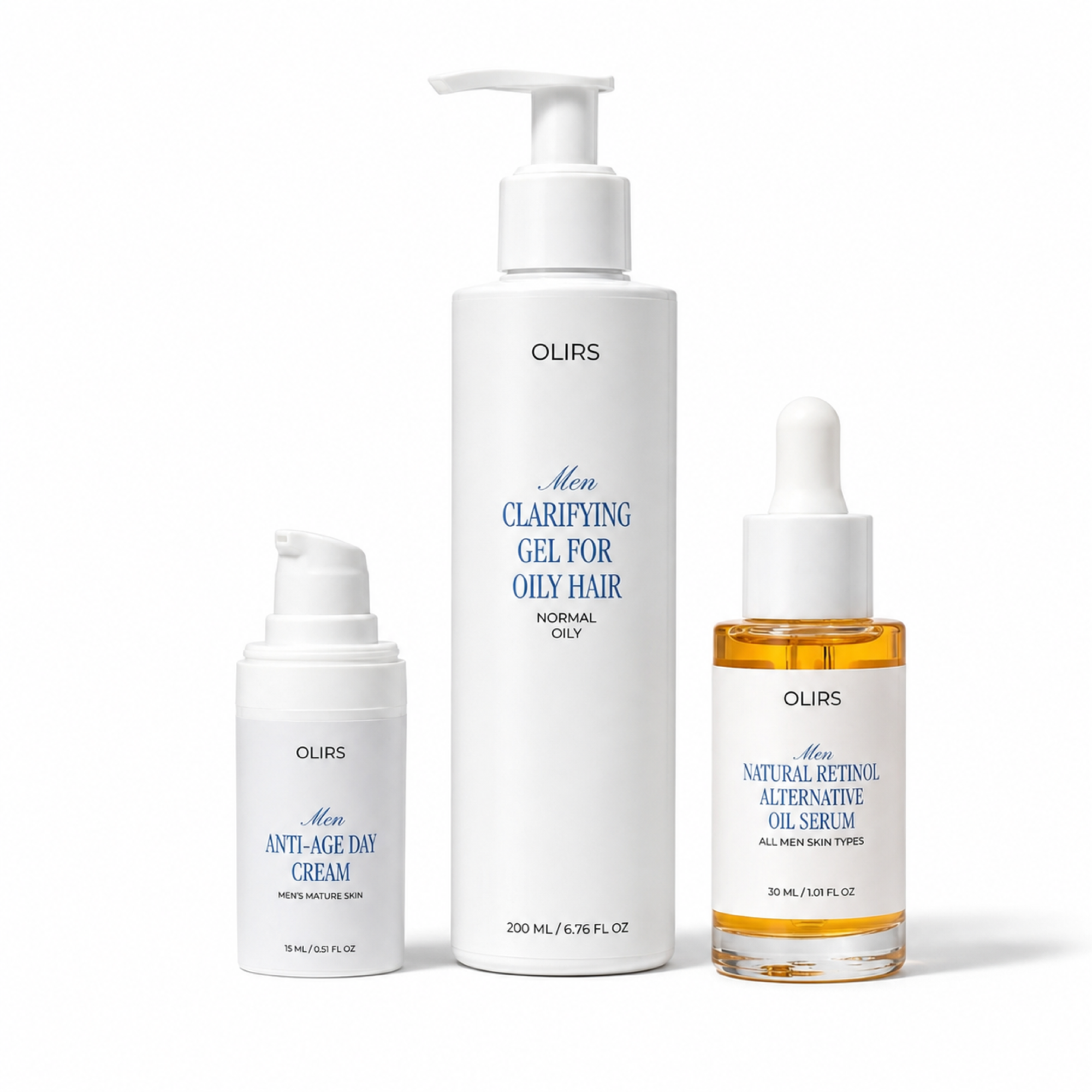 OLIRS Fresh Skin Routine Set — routine-driven skincare for men