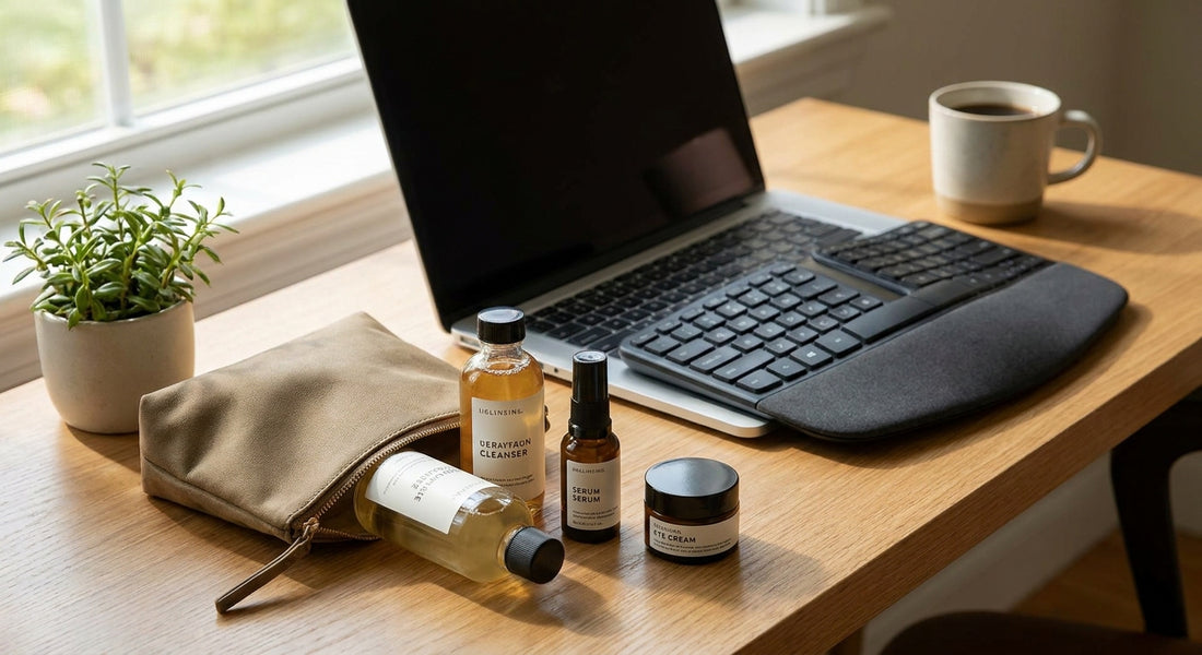 Skincare set for remote workers who keep skipping their routine