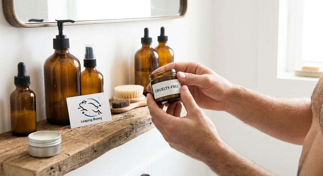 Cruelty-free skincare for men: what the label actually means