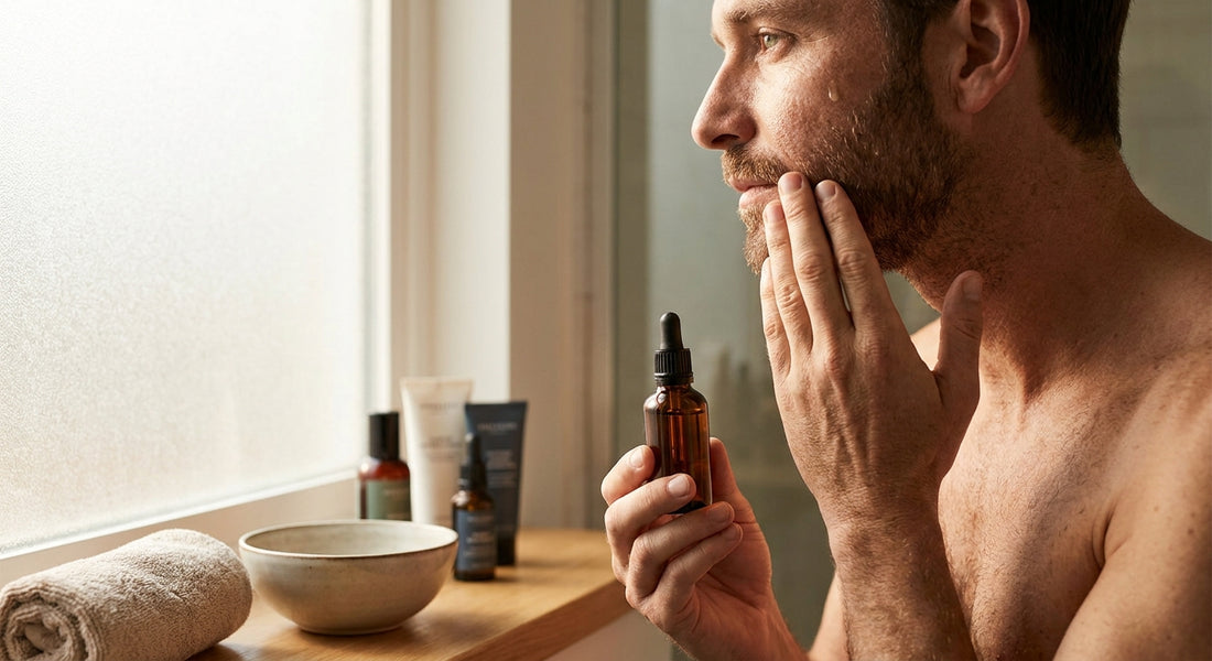 Facial serum for men self-conscious about old acne scars
